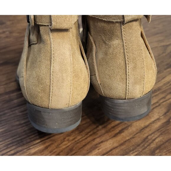 NWT Blake McCay Thayer Buckle Tan Suede Boot 10.5